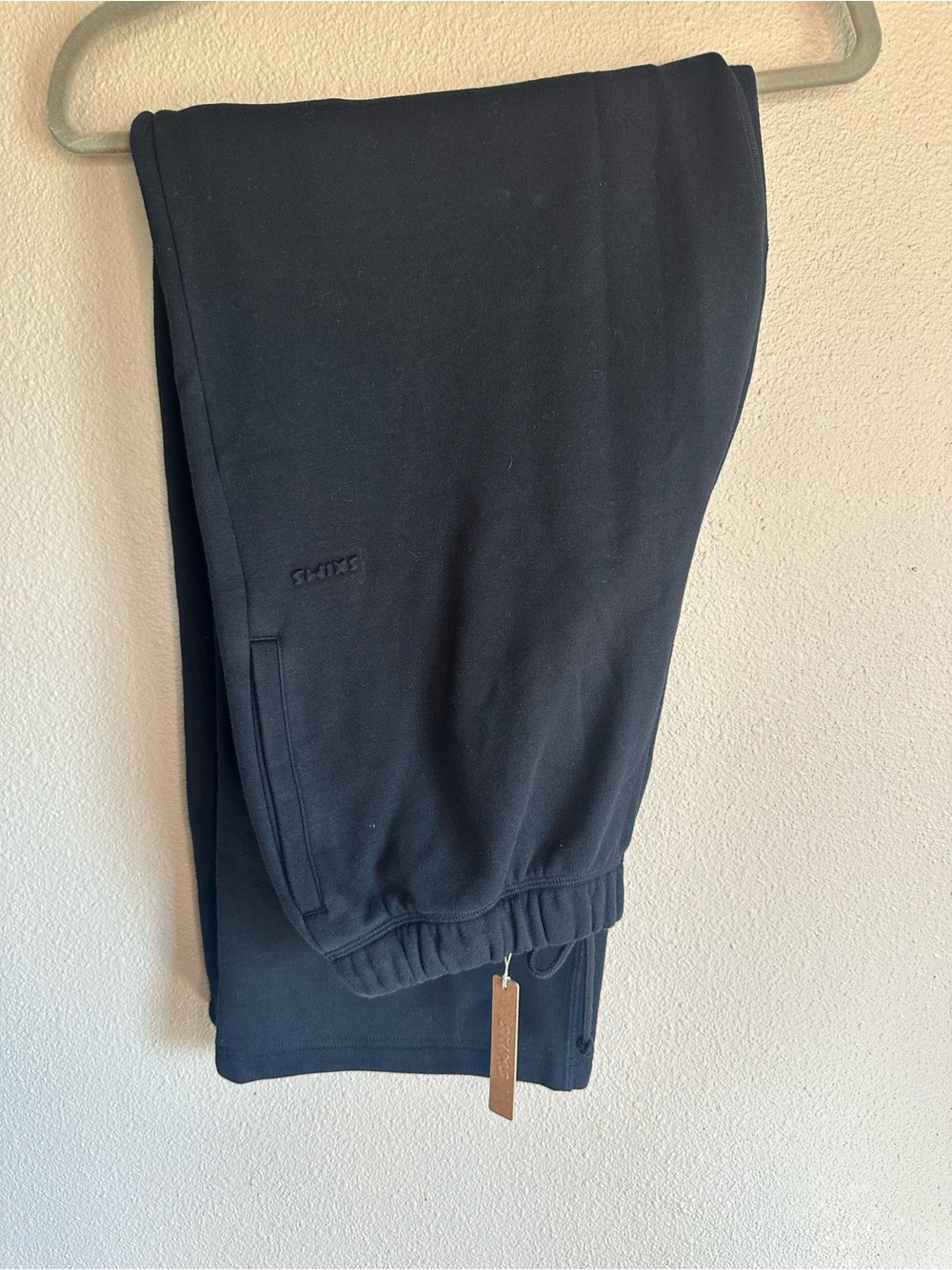 SKIMS cotton fleece classic straight leg pant